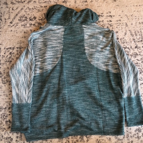 Calvin Klein Performance Cowl Neck Drape Front Top Size Large - Picture 7 of 8